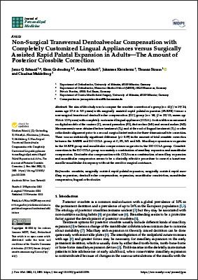 Non Surgical Transversal Dentoalveolar Compensation With Complet
